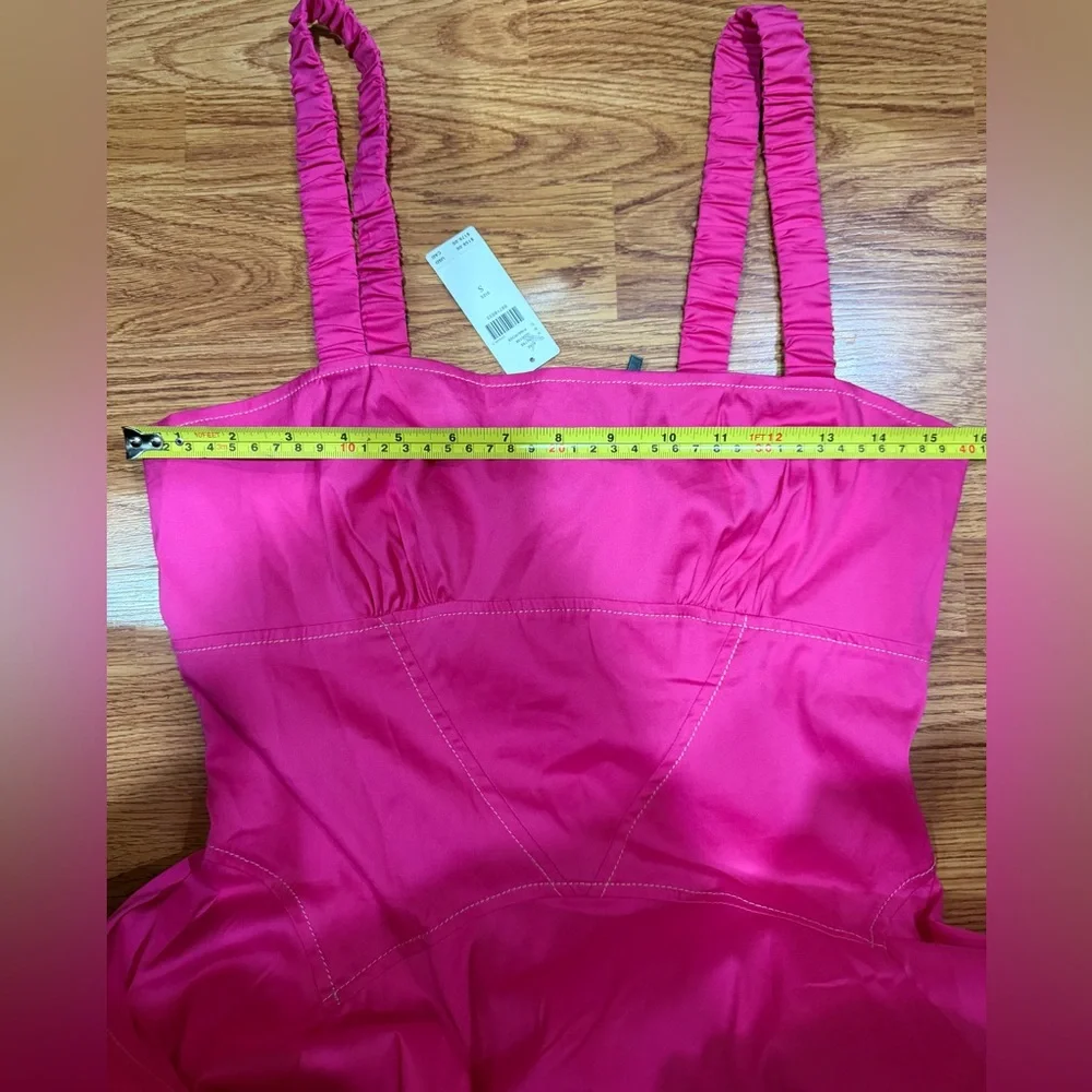 By Anthropologie Plunge Drop-Waist A-Line Mini Dress - Picture 5 of 6